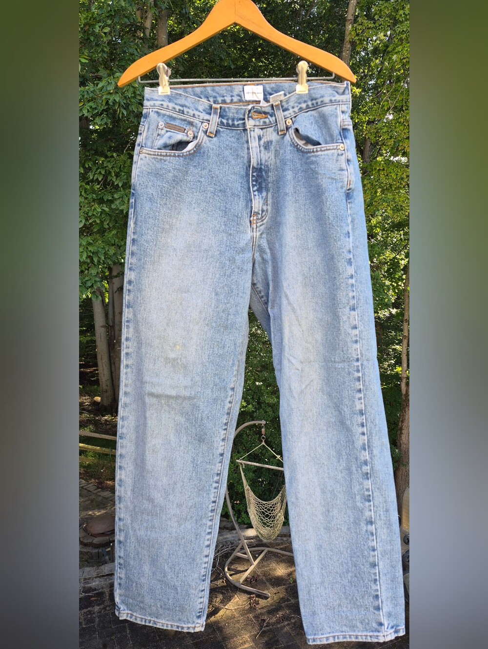 Vintage Calvin Klein Jeans Light Wash Women's Straight Leg Jeans